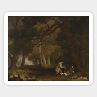 A Repose after Shooting by George Stubbs Magnet